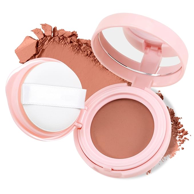 AFGHOZ Pink Cream Blush Powder, Matte Blush Shadow Mature Skin