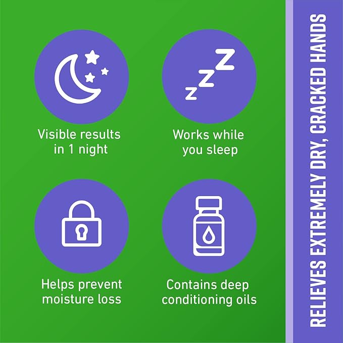 O'Keeffe's Night Treatment Combo Pack Including Working Hands Night Treatment Hand Cream, Healthy Feet Night Treatment Foot Cream and Lip Repair Night Treatment Lip Balm