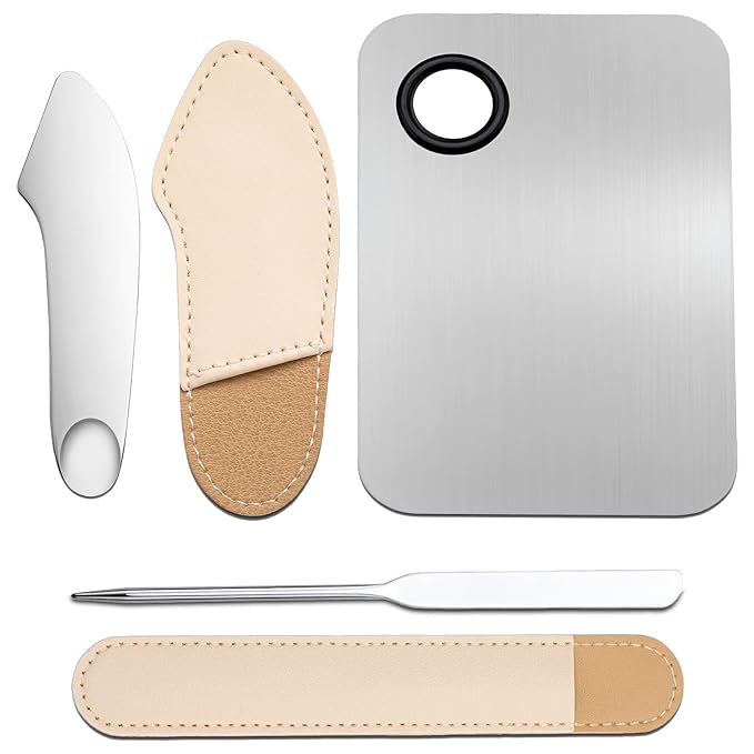 3 Pcs Makeup Foundation Spatula Spoon Tool Set,