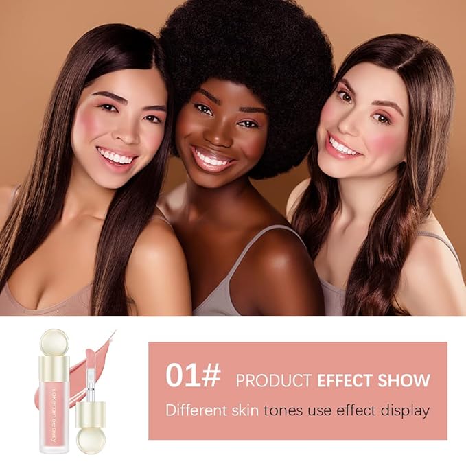 Liquid Blush For Cheeks, Soft Velvet Cream Blush Makeup (1#)