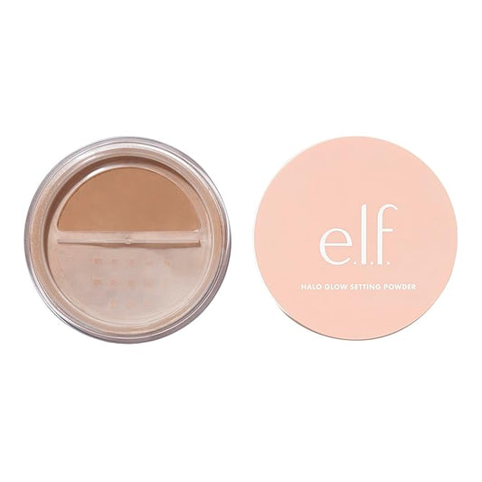 e.l.f. Halo Glow Setting Powder, Smooths The Look Cruelty-Free, Deep