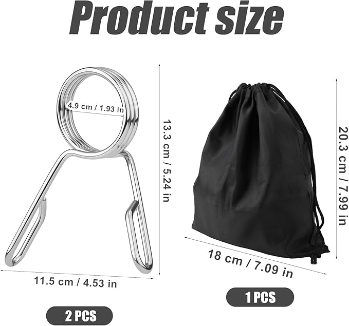 2pcs Barbell Clamps 2in Versatile