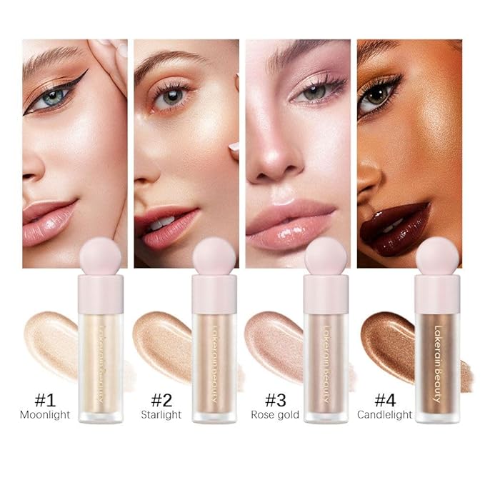 UNYOKE Liquid Highlighter, Highlighter makeup Stick，Makeup Highlighter Face Body Highlighter.-03#