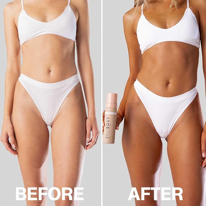 Bali Body Self-Tanning Mousse - Dark | Natural Bronzed Shade, Streak-Free Green Based Tinted Self-Tanner for All Skin Types | Vegan, Cruelty Free, Australian Made (200 ml/6.7 fl oz)