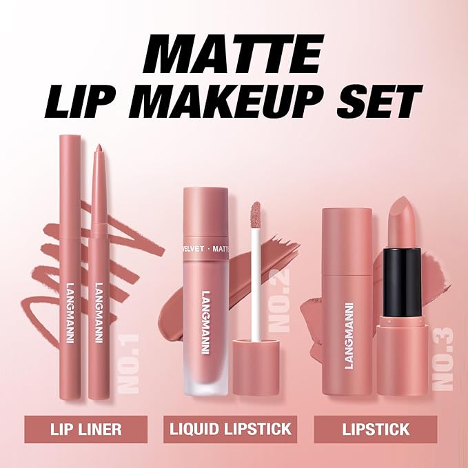 Jolilab 6 in 1 Matte Velvet Lipstick Set-Lip