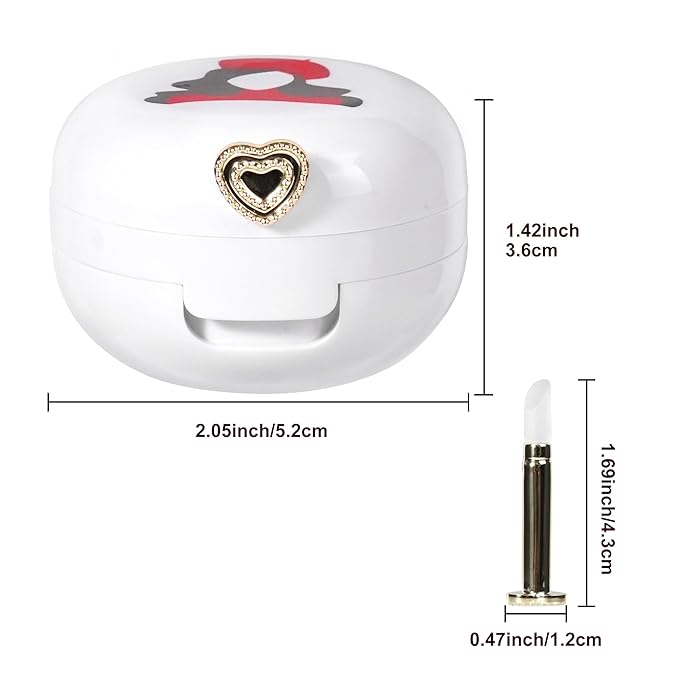 2 Pack Lip Balm Containers,Plastic Portable