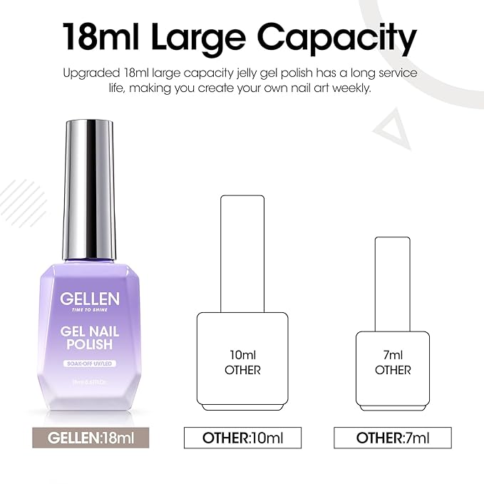 Gellen Gray Gel Nail Polish