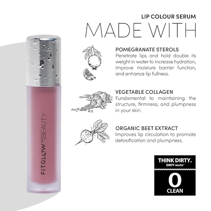FITGLOW Beauty - Lip Color Serum | Vegan, FITGLOW