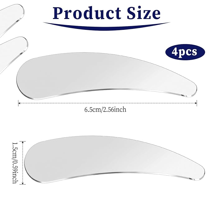 2Pcs Mini Metal Cosmetic Spatulas, Skincare SpatulaMixing