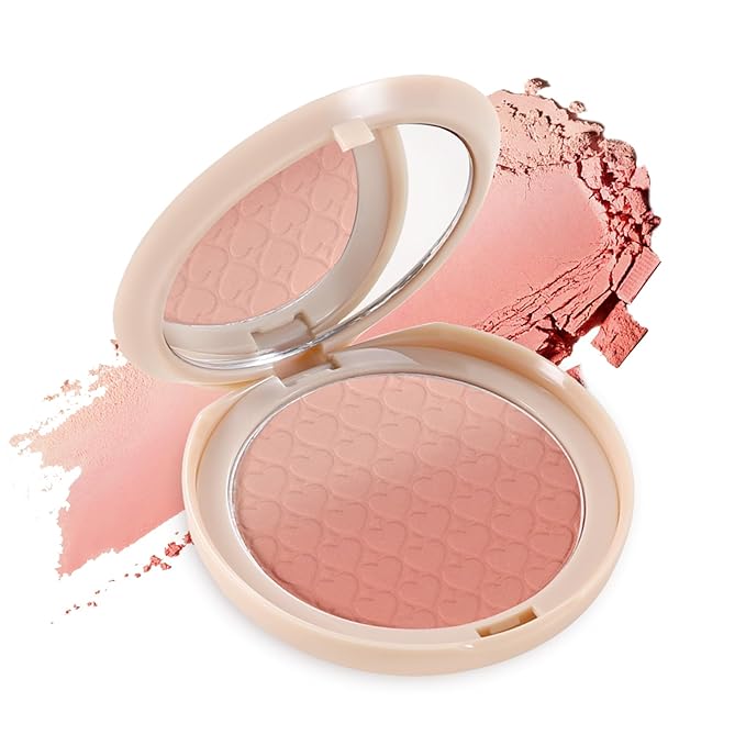 Gradient Matte Blush Palette, Blendable Blush Powder for Glowing Finish