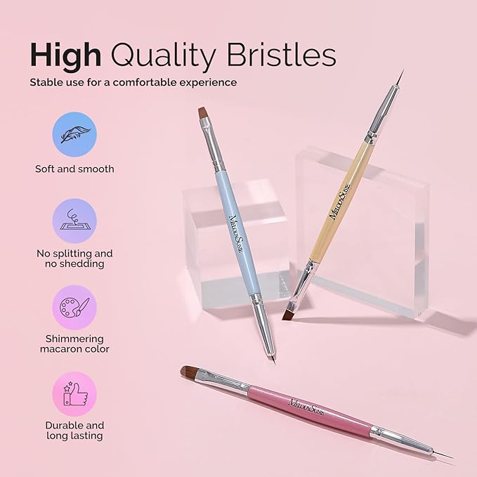 Melodysusie 2-in-1 nail art brushes