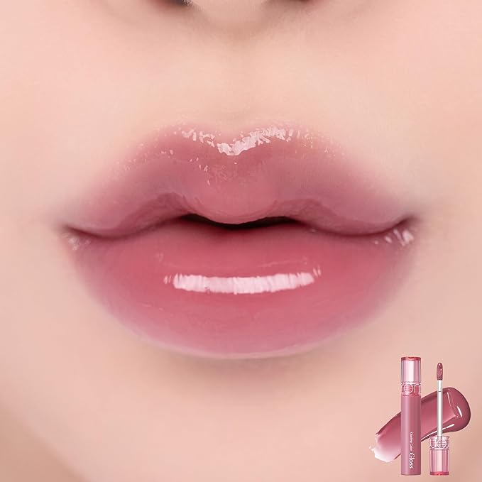 rom&nd Glasting Color Gloss (04 GRAPY WAY) | Kbeauty, Plumping, Glossy, Moisturizng, Natural Color, Long-lasting