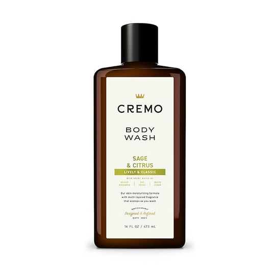 Cremo Body Wash Men, A Revitalizing Combination of Bright Mandarin, Dry Herbs and White Cedar, 16 Fl Oz