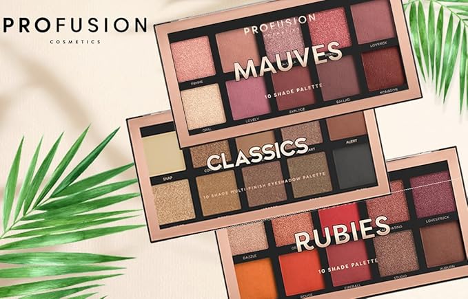 Profusion Cosmetics 10 Shade Eyeshadow Palette - High