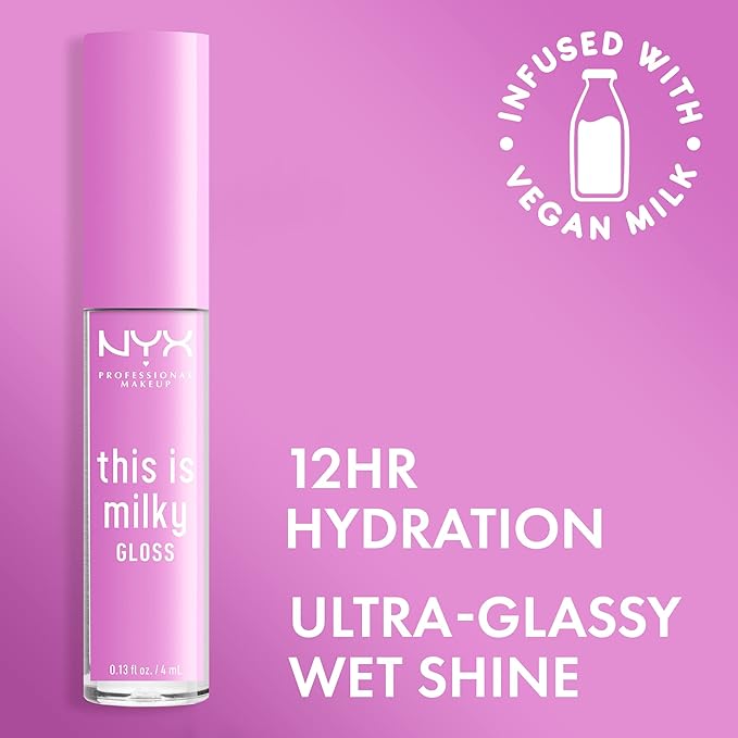NYX PROFESSIONAL MAKEUP This Is Milky Gloss, Vegan Lip