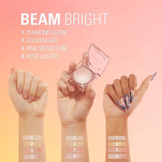 Makeup Revolution Beam Bright Highlighter, All Over Face
