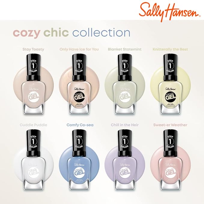 Sally Hansen Miracle Gel™, Cozy Chic Stay Toasty, Long Lasting, Gel-Like Formula, No UV Lamp Needed, Nude Nail Polish