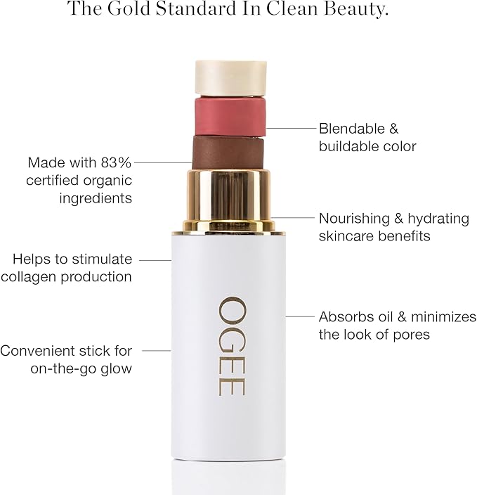 Ogee Sculpted Face Stick (TOPAZ - MATTE ROSY Highlighter Stick