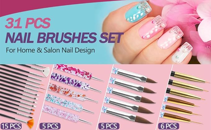 Artdone 35pcs nail art pens