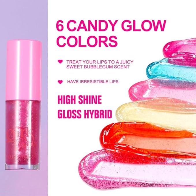 Red Cooling Jelly Lip Oil Gloss, Plump Moisturizing Cooling