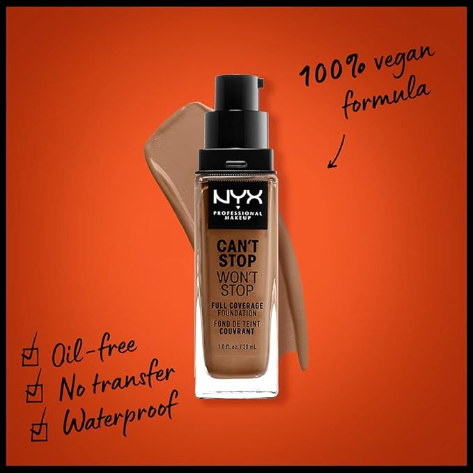 NYX PROFESSIONAL MAKEUP Can't Stop Won't Stop Foundation, - Mahogany