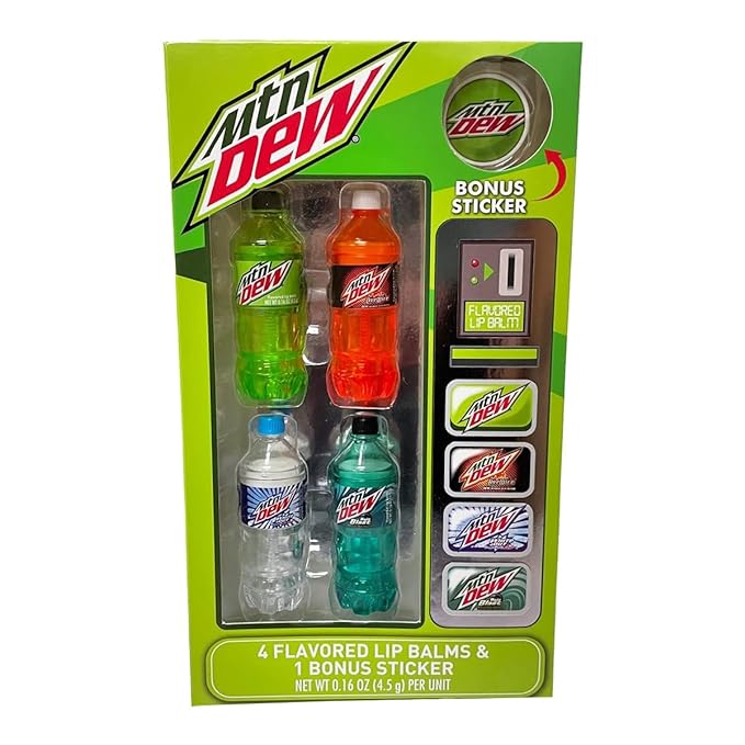 Mountain Dew Flavored Lip Balm 5-Piece