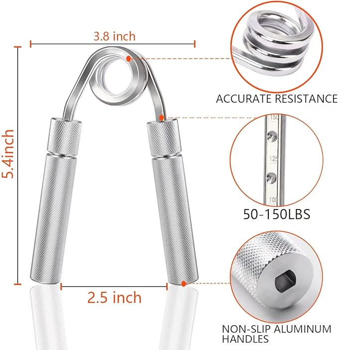 Grip Strength Trainer 50-150 LBS Equipment(1 Pack)