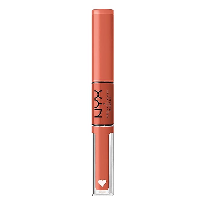 NYX PROFESSIONAL MAKEUP Shine Loud, Long-Lasting Liquid Lipstick with Clear Lip Gloss - Goal Crusher (Mid-Tone Beige)