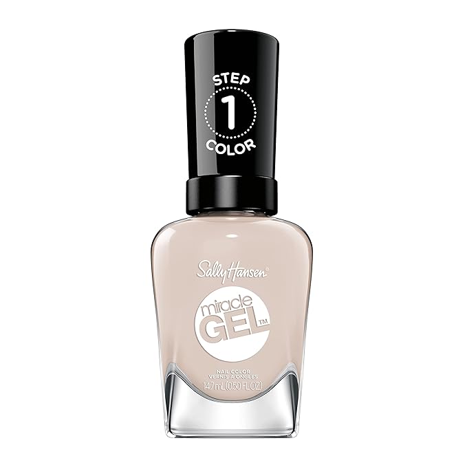 Sally Hansen Miracle Gel™, Cozy Chic Stay Toasty, Long Lasting, Gel-Like Formula, No UV Lamp Needed, Nude Nail Polish
