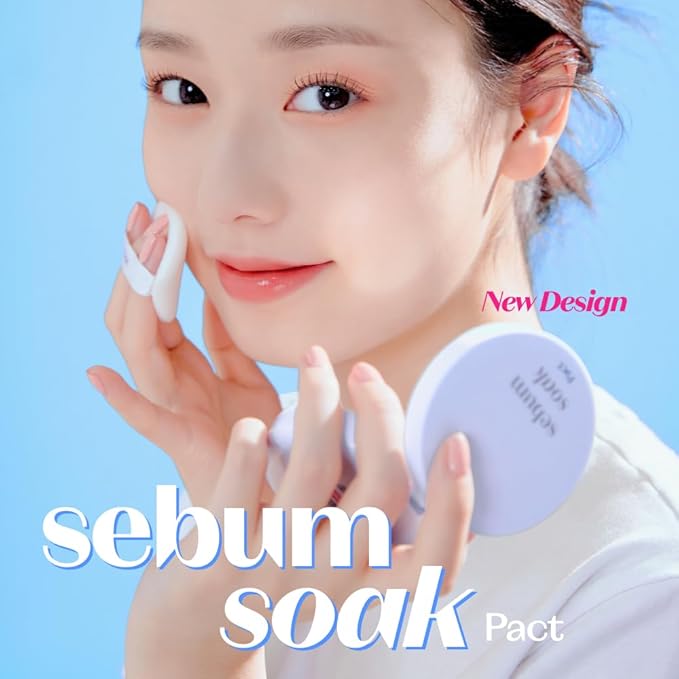 ETUDE Sebum Soak Pact (23AD) | Facial Oil | K-Beauty