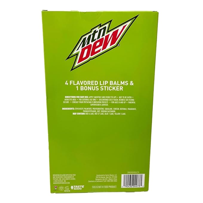 Mountain Dew Flavored Lip Balm 5-Piece
