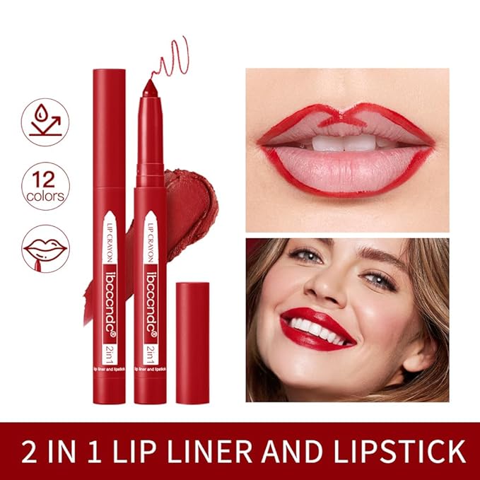 ibcccndc 6PCS Lip Liner and Lipstick