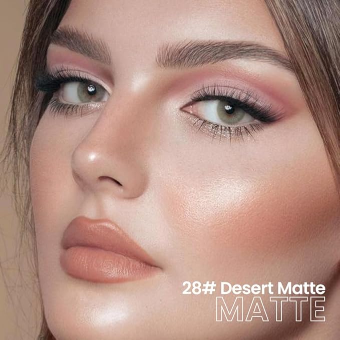 evpct Desert Matte Cream Eye Shadow Brightener Sticks Set for Eyes, Desert Matte Pencil Eye shadow Applicator Stick Pen Palette Makeup Waterproof sombras en crema para ojos 28#