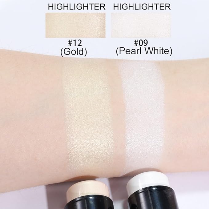 evpct 2Pcs Face Cream Makeup Highlighter Highlight Contour