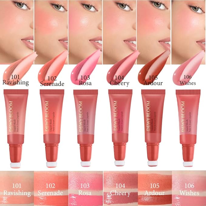 Blush Beauty Wand,Matte Face Blush Stick with Cushion