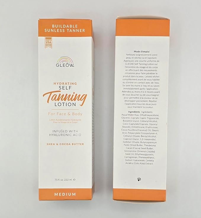 Self Tanner New 2024 Self Tanning Lotion for Face & Body, Indoor Tanning Lotion, Sunless Tanner, Fake Tan Lotion, Face Tanner Quick Tan 7.5 oz