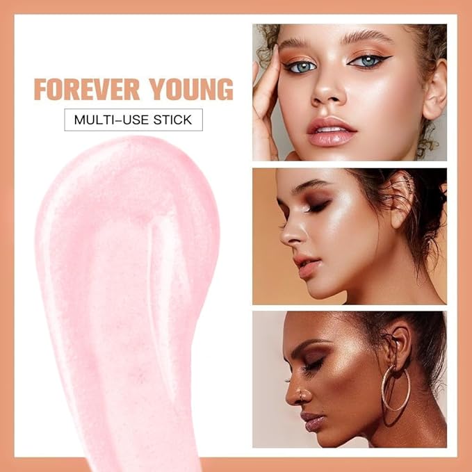 Go Ho Liquid Highlighter Wand,White Pink Highlighter Makeup