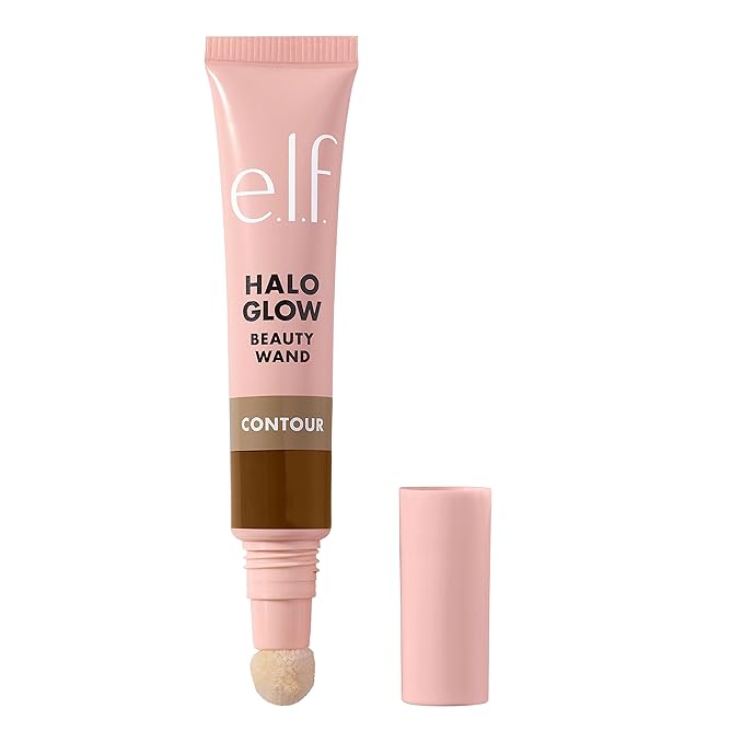 e.l.f. Halo Glow Contour Beauty Wand, Liquid Contour Cruelty-free, Medium/Tan