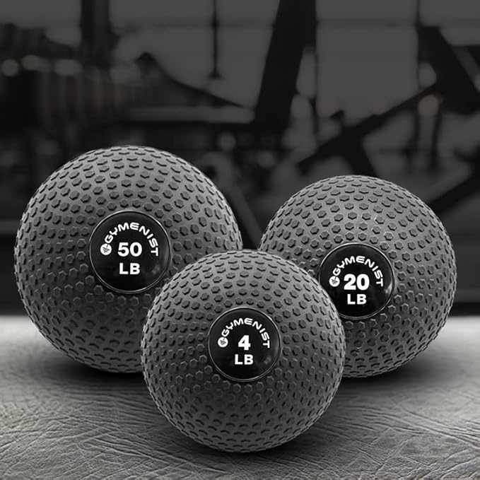 GYMENIST Weighted No Bounce Slam Ball Intensive Workout