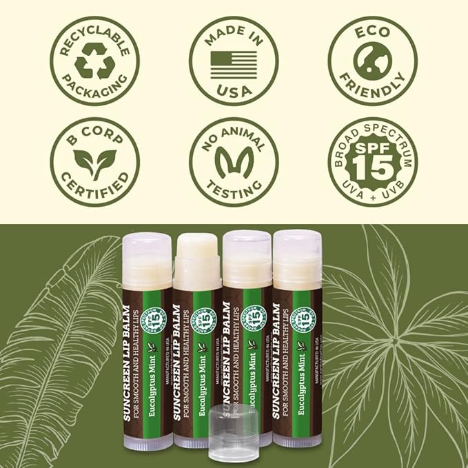 SPF Lip Balm 4-Pack by Earth's