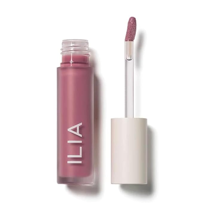 ILIA - Balmy Gloss Tinted Lip Oil | Non-Toxic, Cruelty-Free, Vegan, Hyaluronic Acid, Non-Sticky for Moisturizing + Plumping (Maybe Violet, 0.14 fl oz | 4.3 ml)