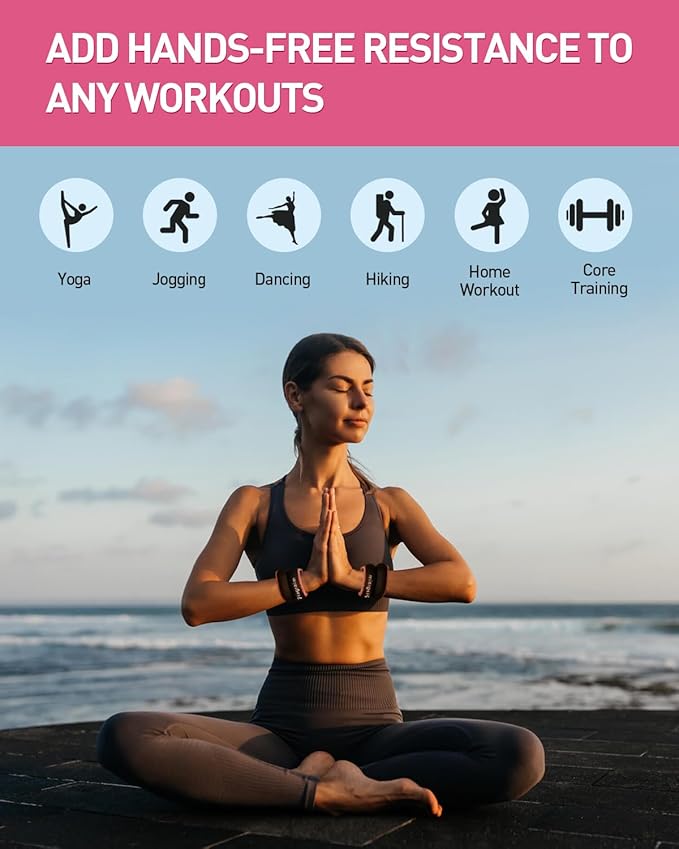 Fragraim Wrist Weights Sets for Women & Men 0.5lb, 1lbs 1lbs or 1.5lbs each),