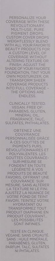 COVER FX Custom Cover Drops, Multi-Use Shade-Adjusting Liquid Deep 3