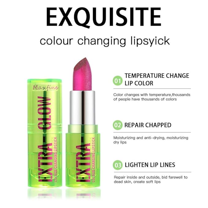 3 PCS Jelly Crystal Vera Lipstick,Magic Temperature Tinted Lip Balm,Plumping Glimmer Color Changing Lip Oil,Long Lasting Nourishing Lip Glow Oil Non-sticky Fresh Texture Lip Gloss Lip Balm