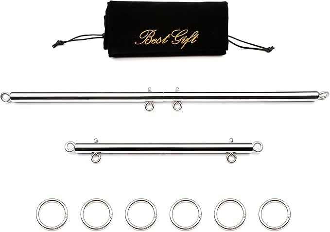 2pcs Silver Pilates Spreader Bar Kit Sports Aid