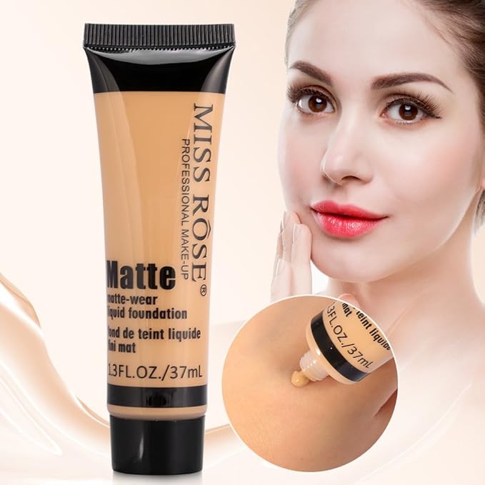, Smooth Liquid Concealer Cream, Makeup Base Face Block Cream(#5)