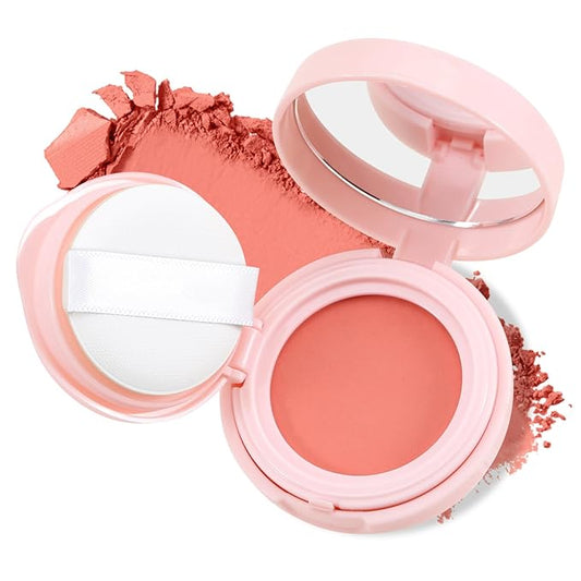 AFGHOZ Pink Cream Blush Powder, Matte Blush Shadow Mature Skin
