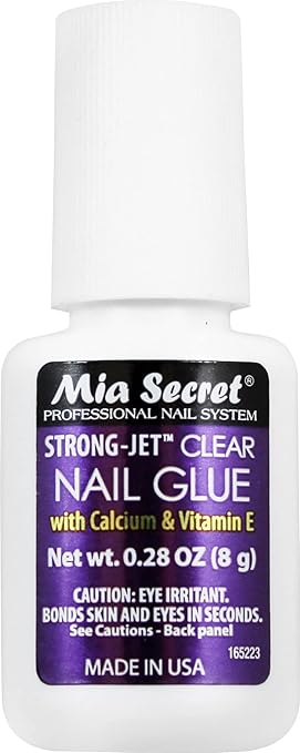 Mia Secret Strong-Jet Clear Nail Glue Brush-On Glue 8g (340)