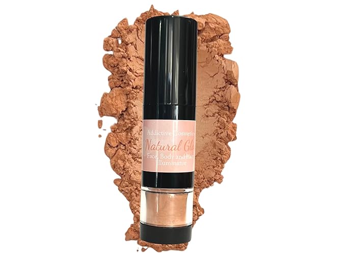 Face, Body and Hair Highlighters (NATURAL GLOW, Pump Pump Brush)