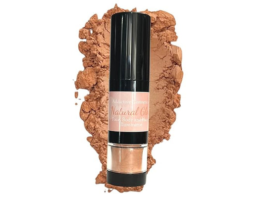 Face, Body and Hair Highlighters (NATURAL GLOW, Pump Pump Brush)